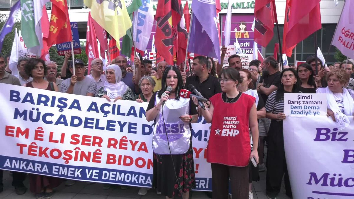 Ankara'da 1 Eylül Dünya Barış Günü Yürüyüşü: 'Geleceğimizi Savaşa Teslim Etmeyeceğiz'