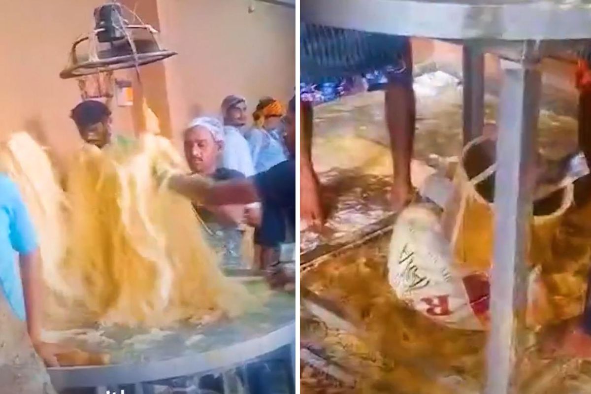 Hindistan'dan yine mide bulandıran görüntüler! Bu kez tatlı tesisinden