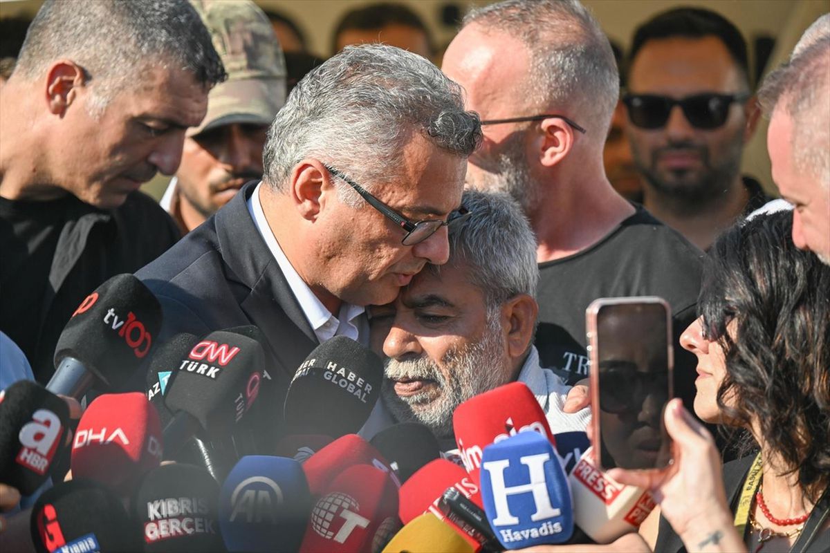 KKTC Cumhurbaşkanı Erhürman'ın basın toplantısını acılı annenin feryadı böldü