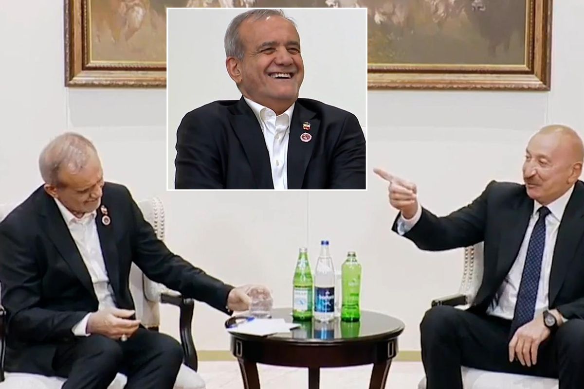 Pezeşkiyan’ın masasında görünce Aliyev dayanamadı! Türkçe diyaloğu güldürdü