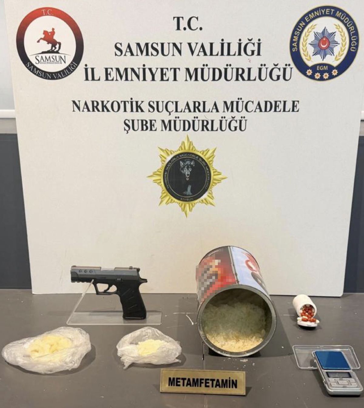 Samsun'da Uyuşturucu Operasyonu: 760 Gram Metamfetamin Ele Geçirildi