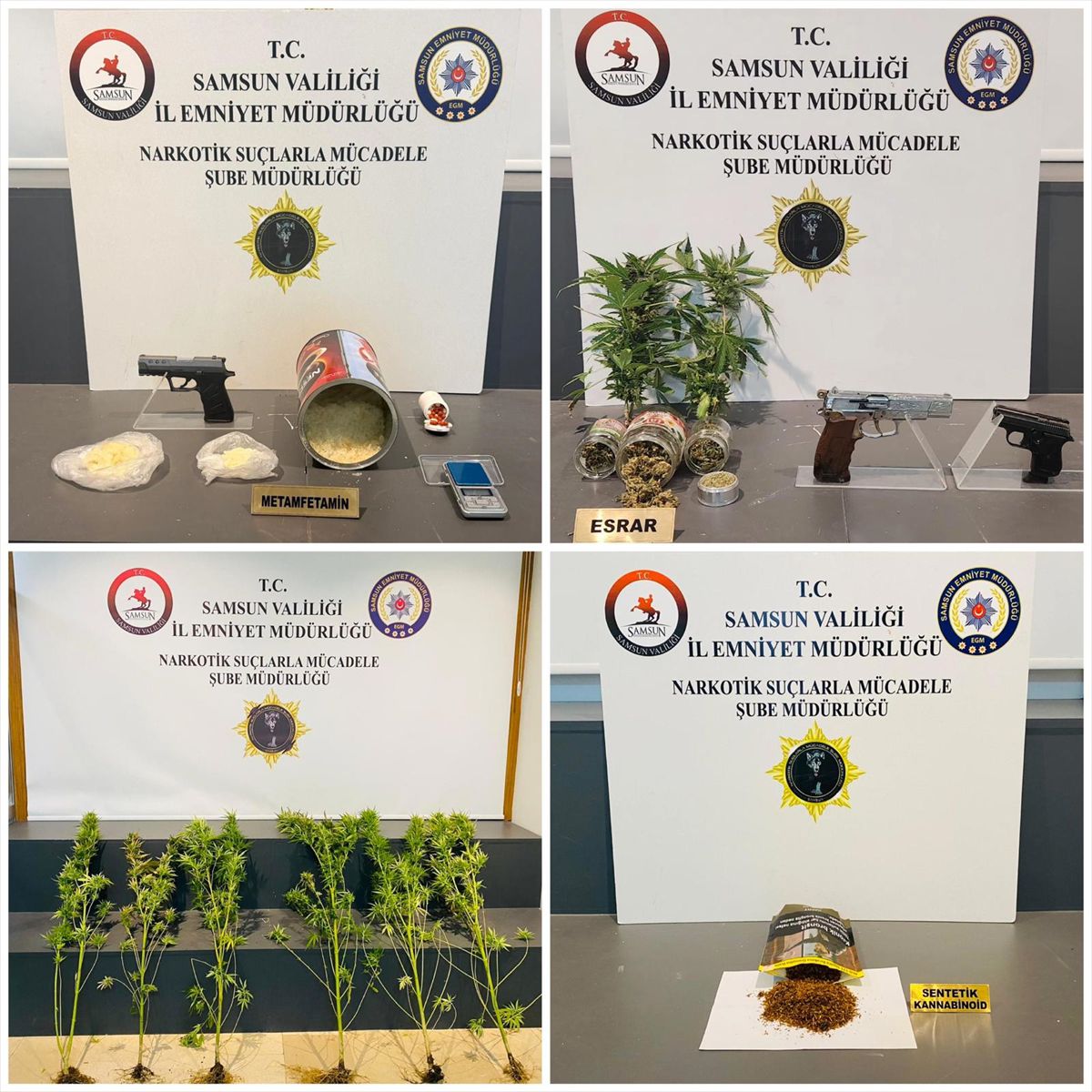 Samsun'da Narkotik Operasyonu: 5 Gözaltı