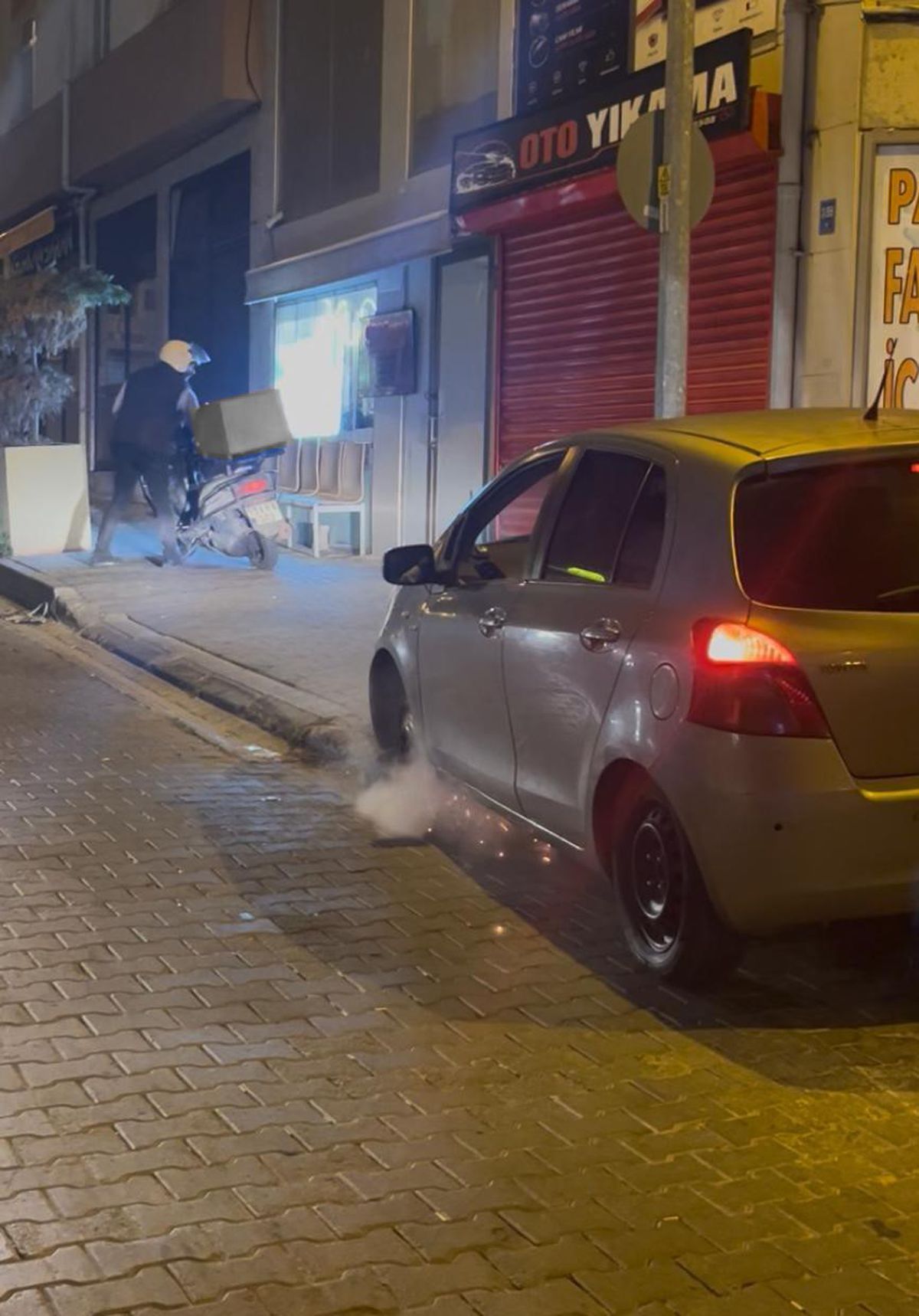 Çorlu'da Alkollü Sürücü Jant Üzerinde Ters Yönde Seyretti