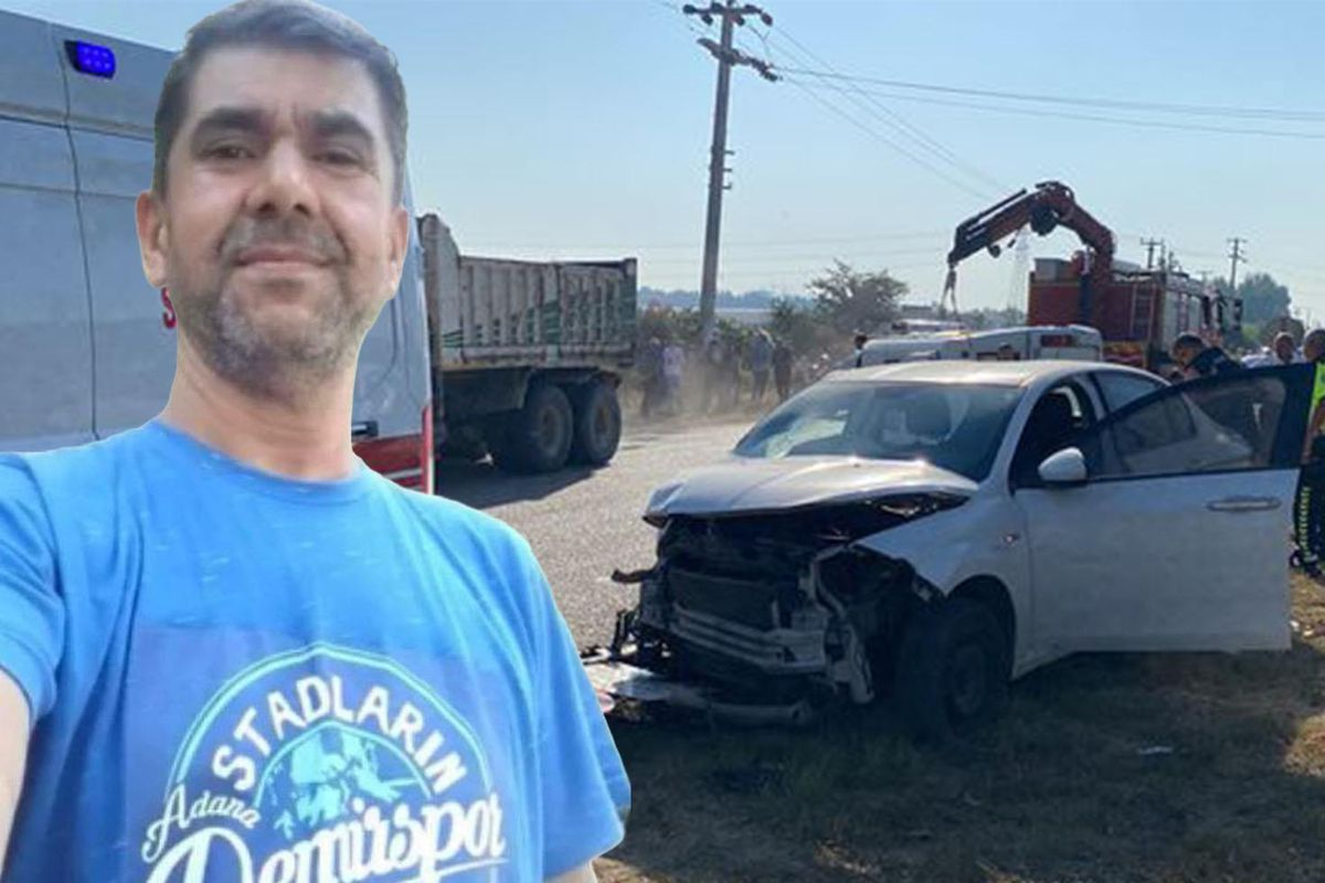 Adana'da korkunç kaza! Devrilen minibüsün şoförü can verdi