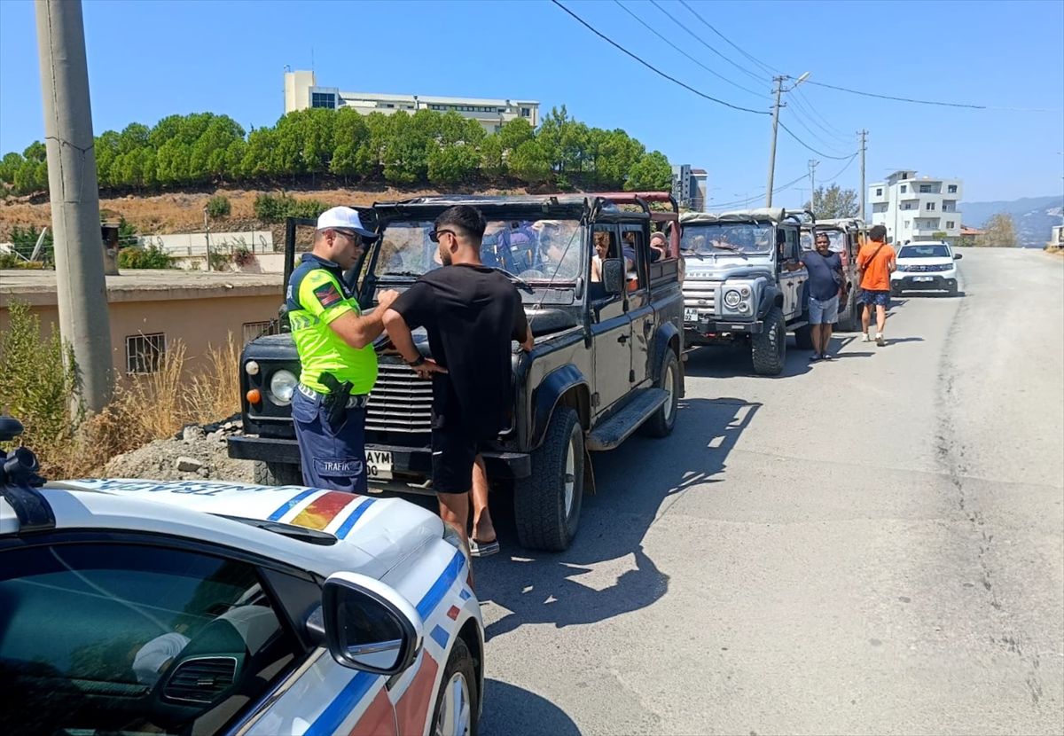 Alanya'da safari araçlarına ceza yağdı