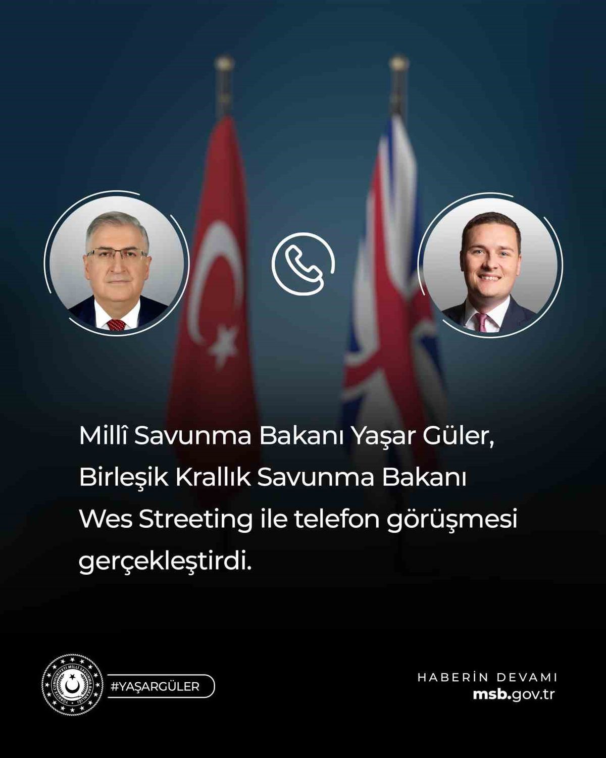 Güler ve Streeting'den Savunma Görüşmesi