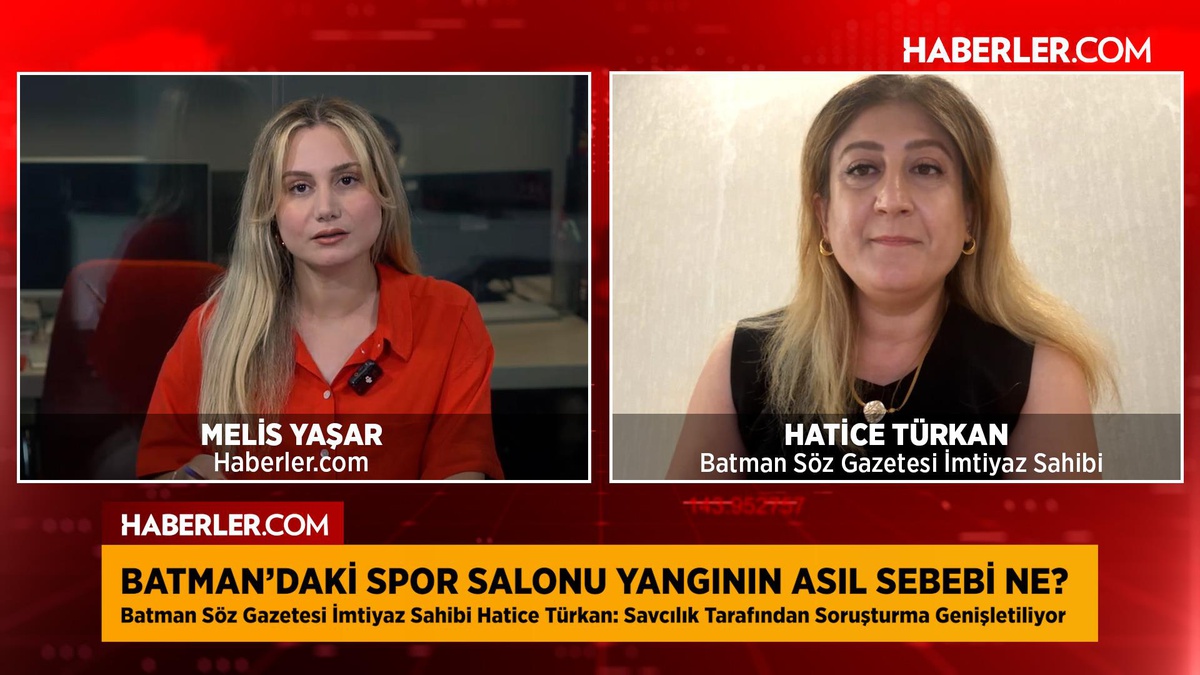 Batman’daki spor salonu yangının asıl sebebi ne? Detayları Batman Söz Gazetesi İmtiyaz Sahibi Hatice Türkan aktardı