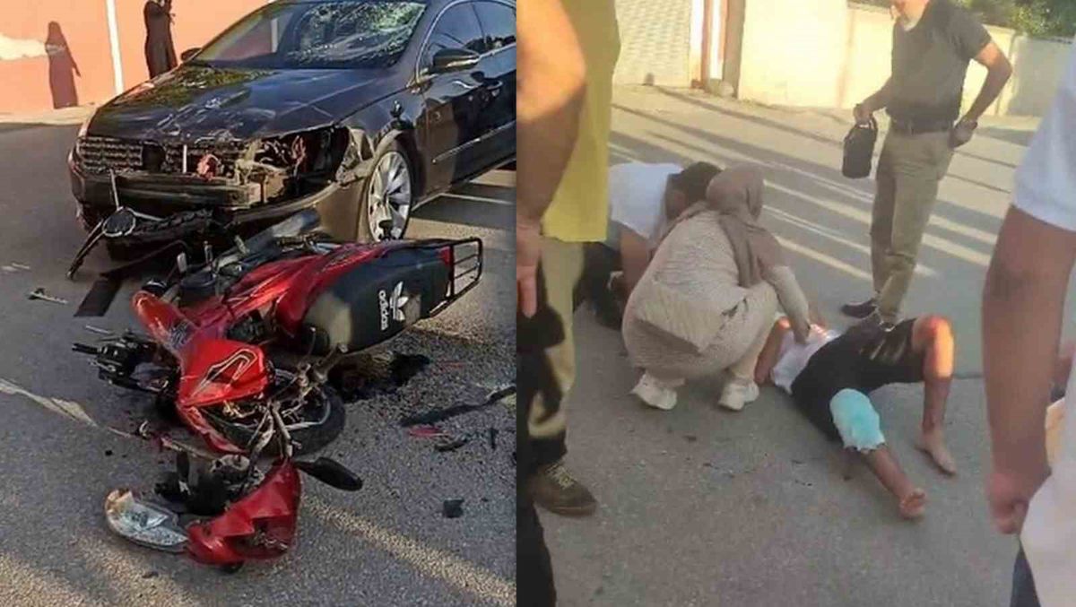 Erzincan'da Motosiklet ve Otomobil Çarpıştı: 2 Yaralı
