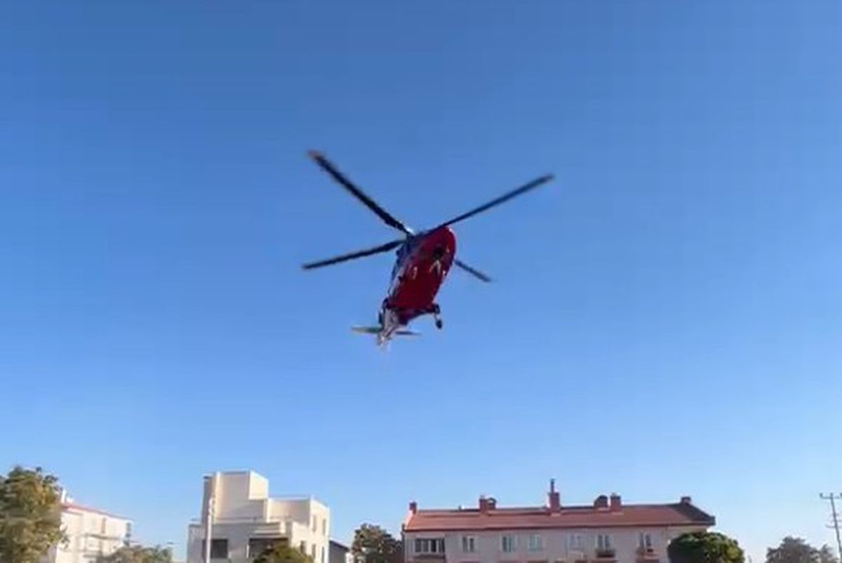 83 Yaşındaki Kalp Krizi Hastası Hava Ambulansla Konya'ya Sevk Edildi