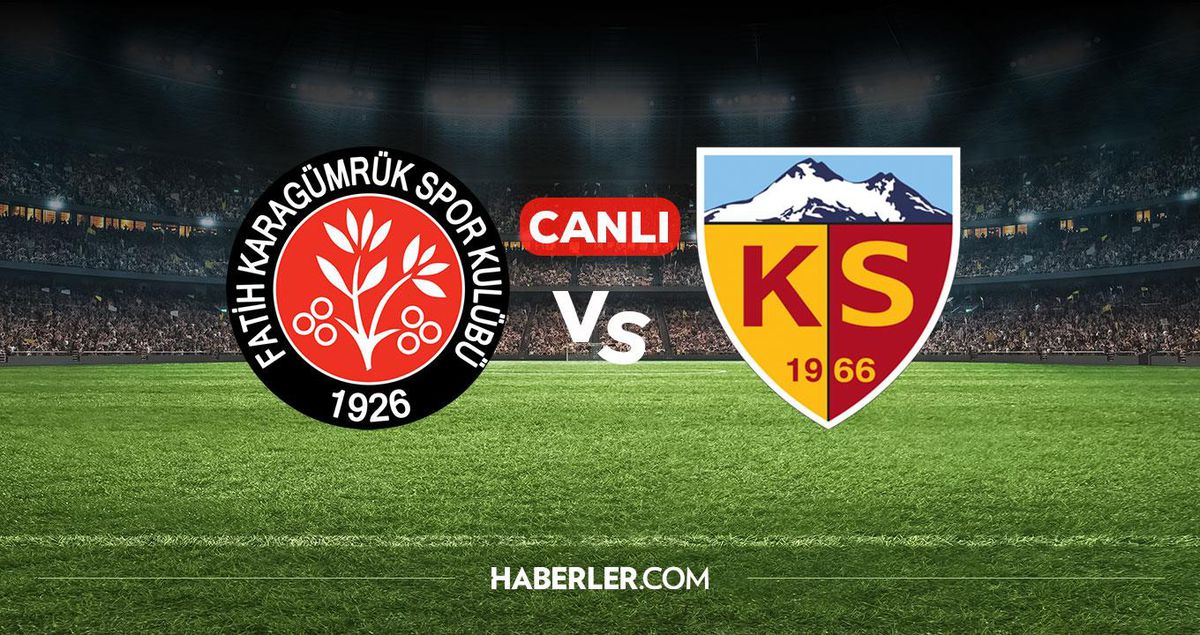 Karagümrük Kayserispor CANLI izle! Karagümrük Kayseri maçı hangi kanalda, nereden izlenir?