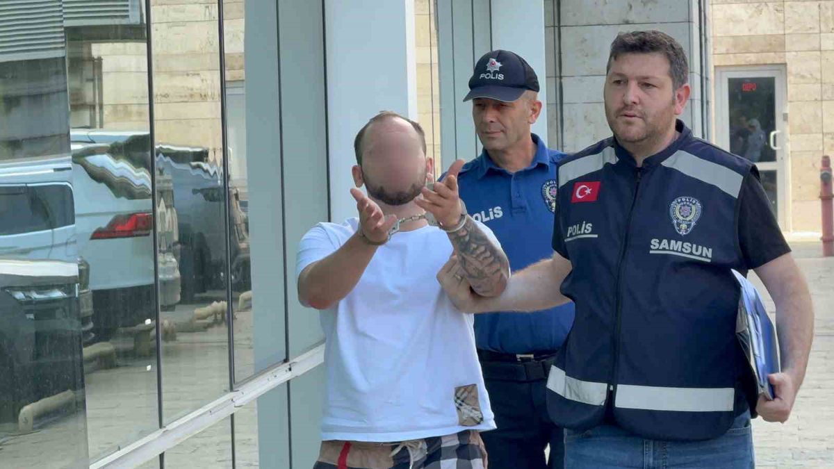 Samsun'da kız arkadaşını darp edip tüfek dayayan şüpheli tutuklandı