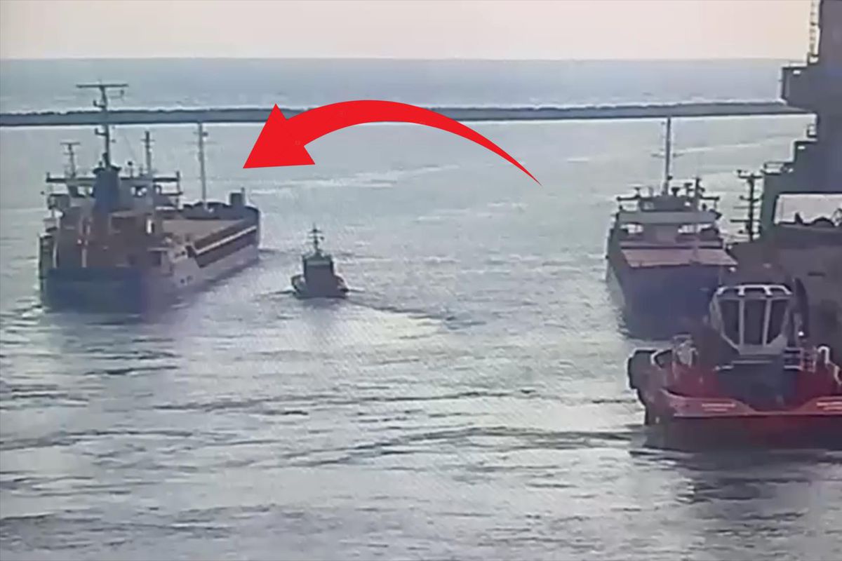 Marmara'da batan geminin limandan ayrıldığı anlar ortaya çıktı