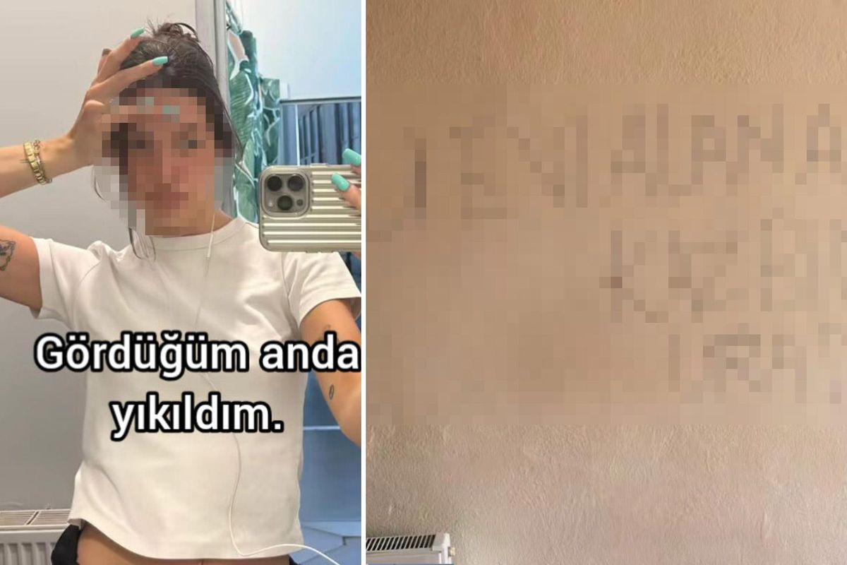 Müşteri götürdüğü evin duvarındaki yazıyı gören emlakçı yıkıldı