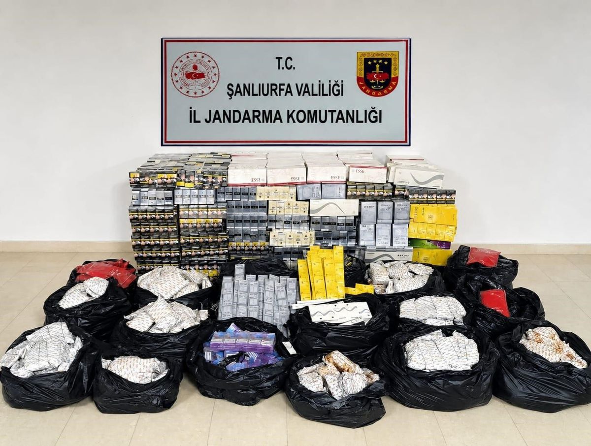 Şanlıurfa'da 2 Milyon Liralık Kaçak Sigara ve Nargile Tütünü Ele Geçirildi