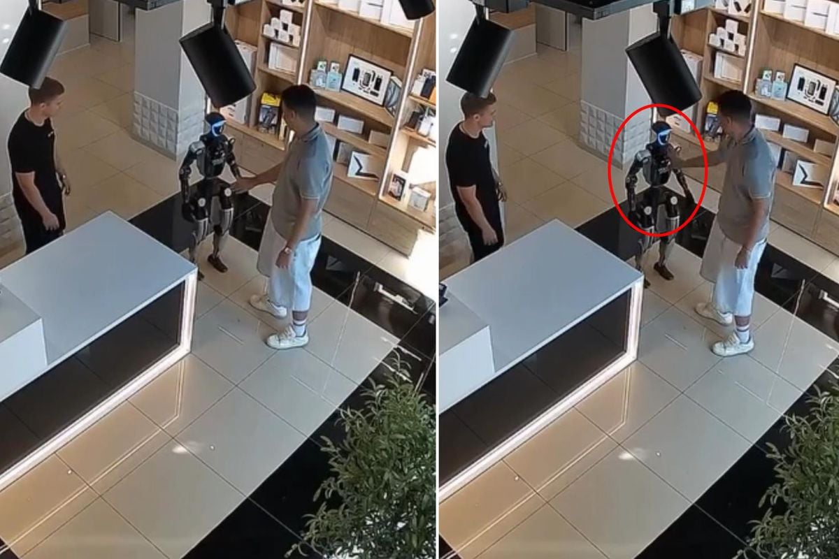 Sen misin robota ters yapan! Neye uğradığını şaşırdı