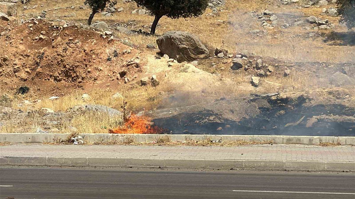 Şırnak'ta örtü yangını kontrol altına alındı