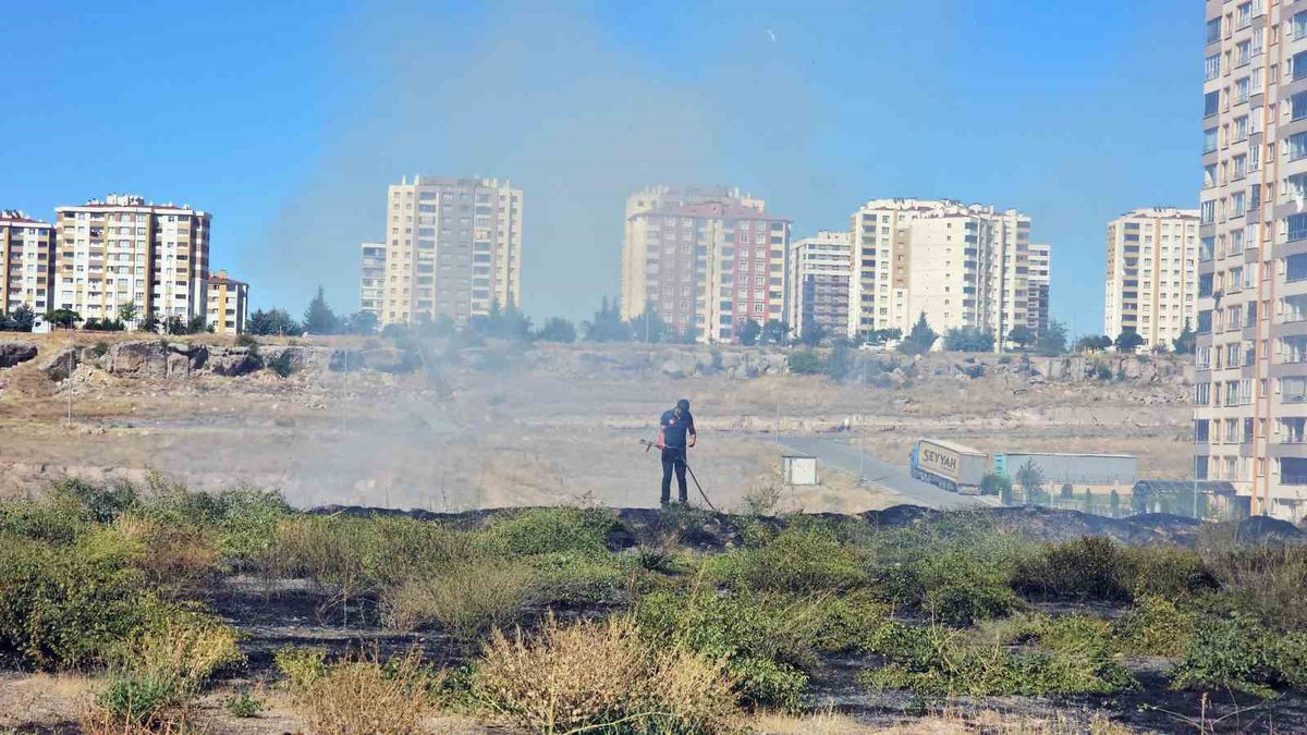 Kadın, Yanıbaşındaki Yangını Salça Kaynatarak İzledi