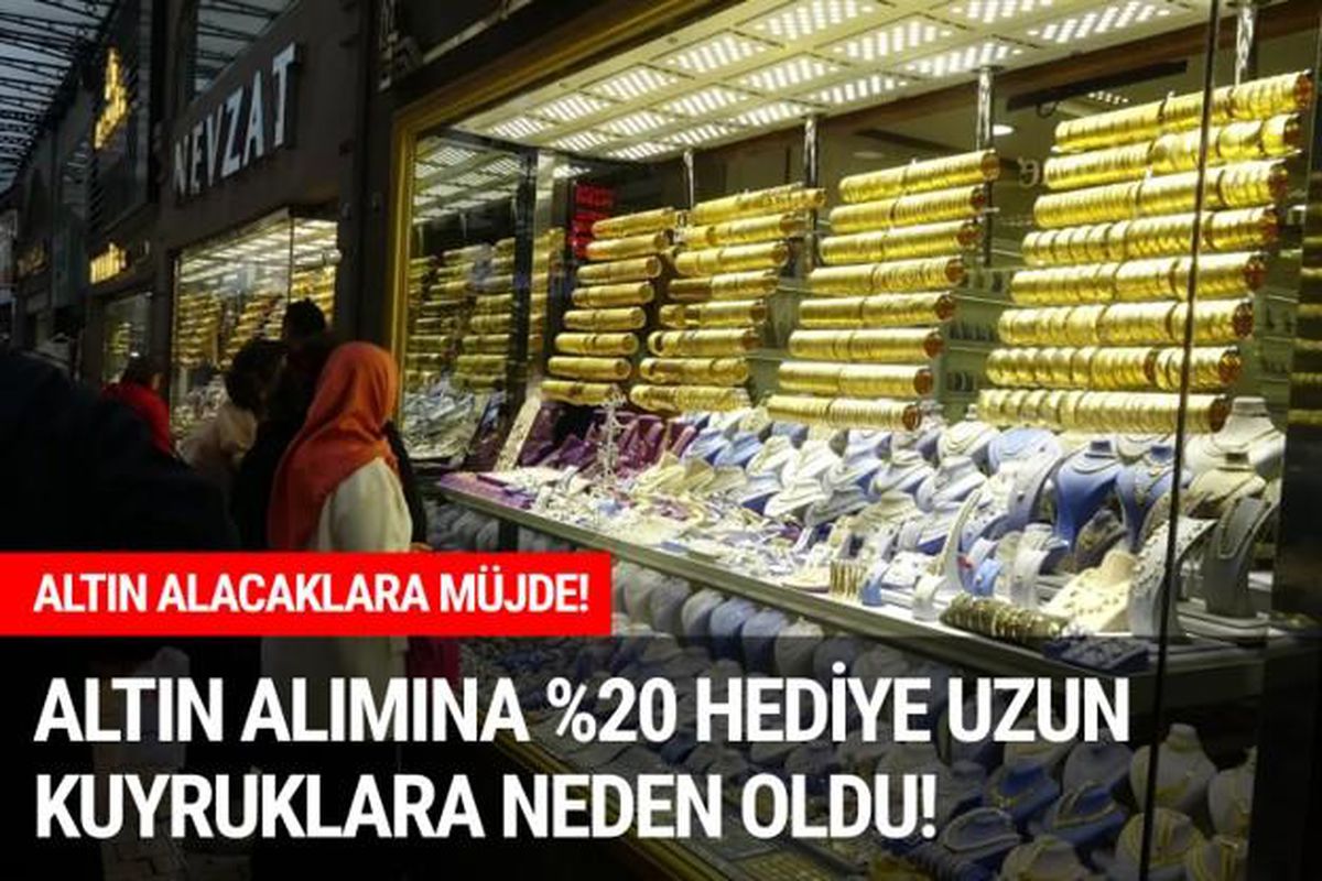 Altındaki Düşüşün Ardından Alım Yapacaklara Yüzde 20 Hediye