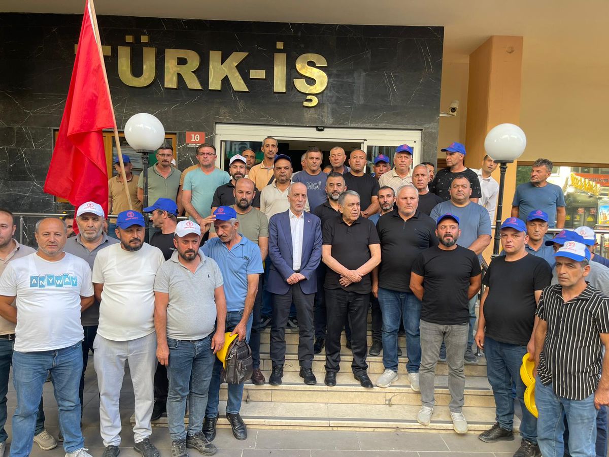 Doruk Madencilik işçilerinden TÜRK-İŞ Genel Başkanı Atalay'a teşekkür ziyareti