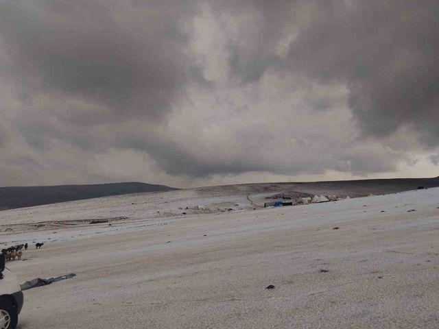 Hail in Erzincan Highlands Fell Like Snow