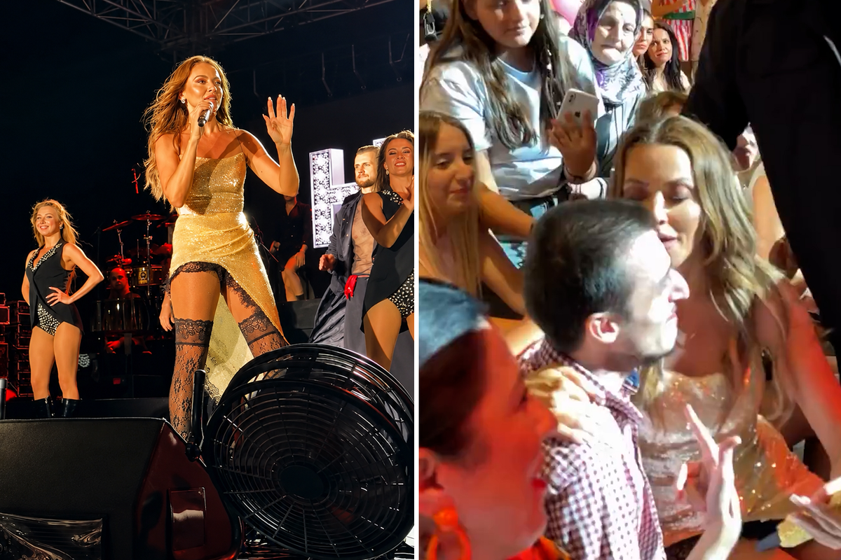Hadise’den Konserde Sürpriz Hareket! Sahneden İnip Hayranını Öptü