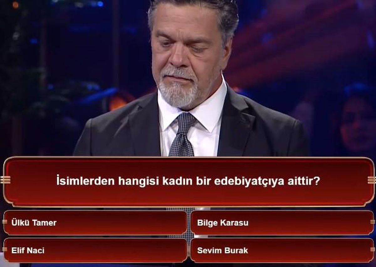 İsimlerden hangisi kadın bir edebiyatçıya aittir, Ülkü Tamer, Elif Naci, Bilge Karasu, Sevim Burak kadın e...