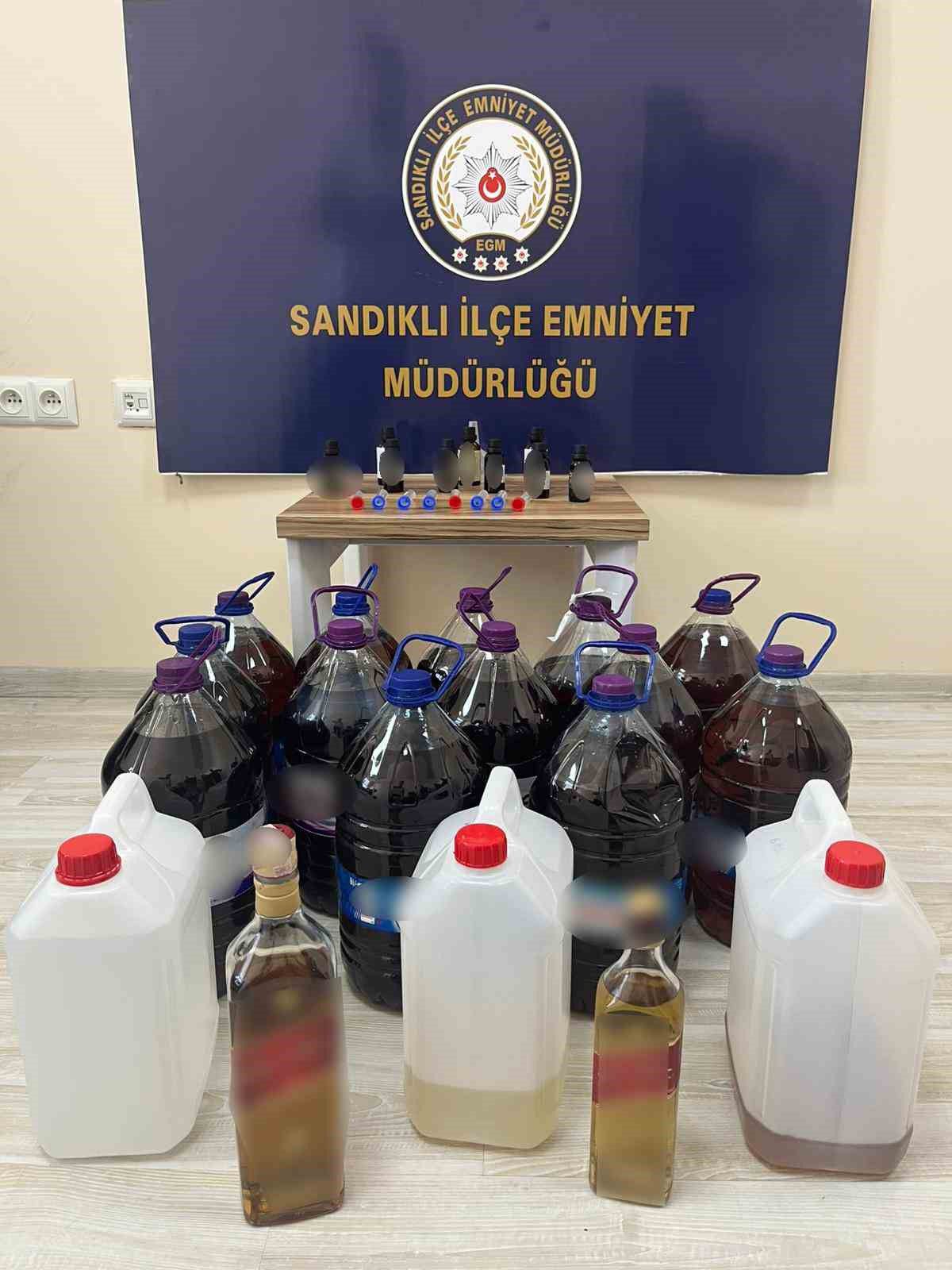 Sandıklı'da Sahte Alkol Operasyonu: 1 Gözaltı