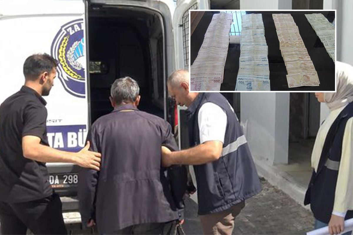 Dilenci değil bankamatik! Zabıtalar say say bitiremedi