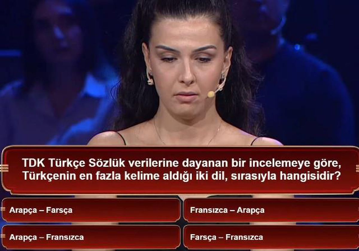 TDK Türkçe Sözlük verilerine dayanan bir incelemeye göre, Türkçenin en fazla kelime aldığı iki dil, sırası...