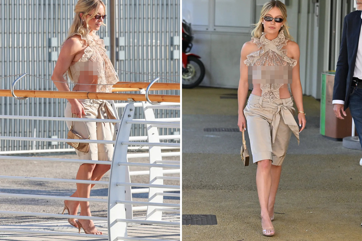 Venedik'e adım atar atmaz frikik verdi: Sydney Sweeney'nin dantelli büstiyeri olay oldu!
