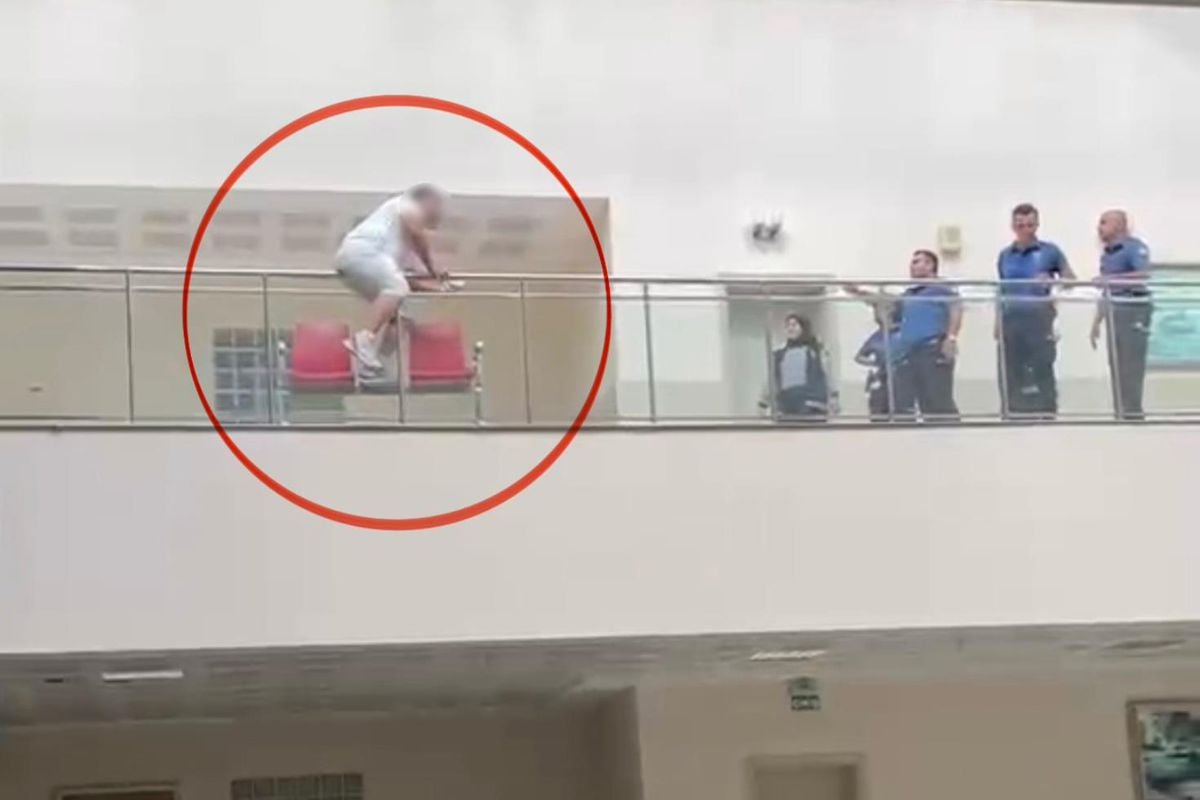 Adliyede intihar girişimi son anda engellendi! Yürekleri ağza getiren anlar kameraya yansıdı