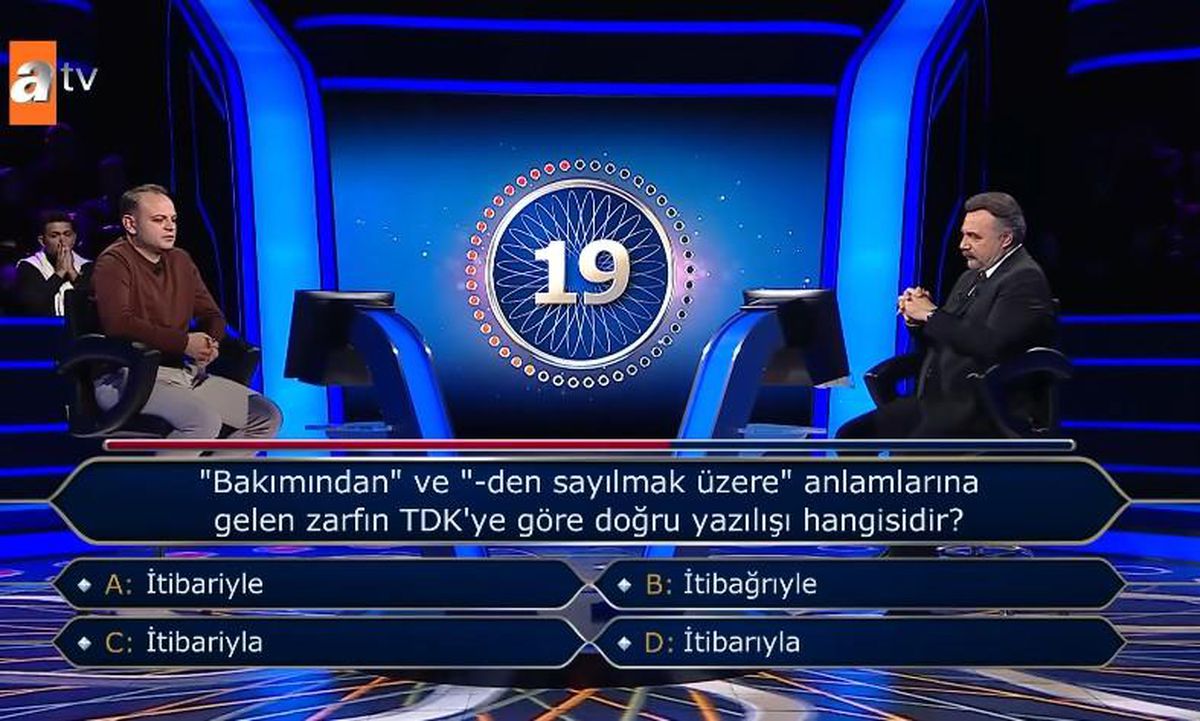 Bakımından' ve '-den sayılmak üzere' anlamlarına gelen zarfın TDK'ye göre doğru yazılışı hangisidir, itibarıyle mi, itibarıyla mı?