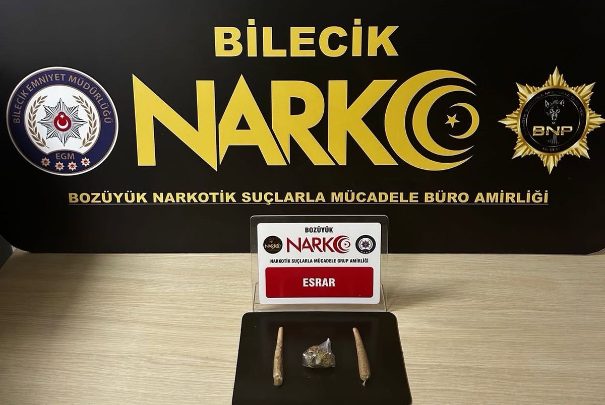Bilecik'te Şüpheli Şahıstan Esrar Çıktı