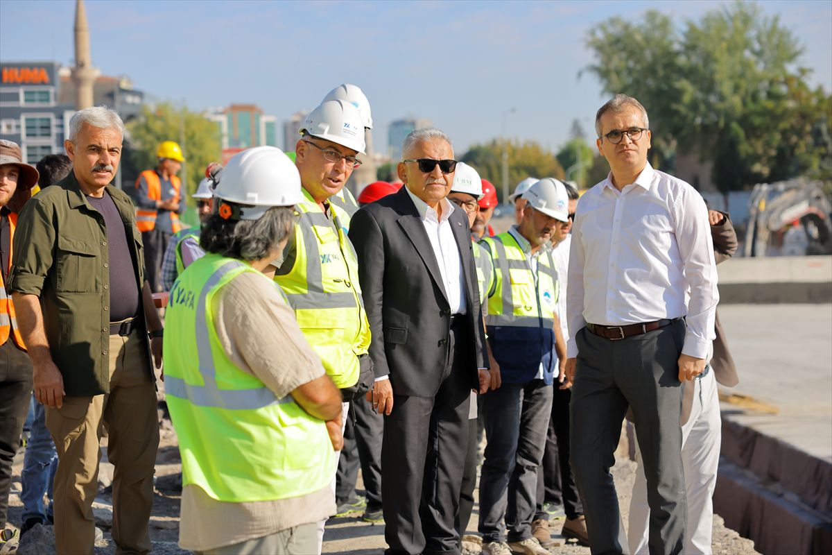 Kayseri'de Kartal Katlı Kavşağı Projesi İncelendi