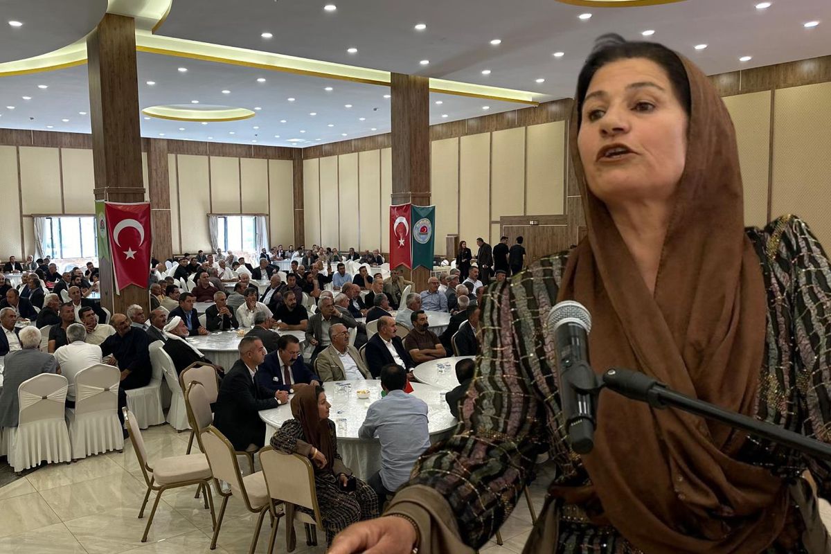 Fistan giyip 300 erkeğin karşısına çıktı! Kadın çiftçi gözlerinin içine baka baka böyle haykırdı