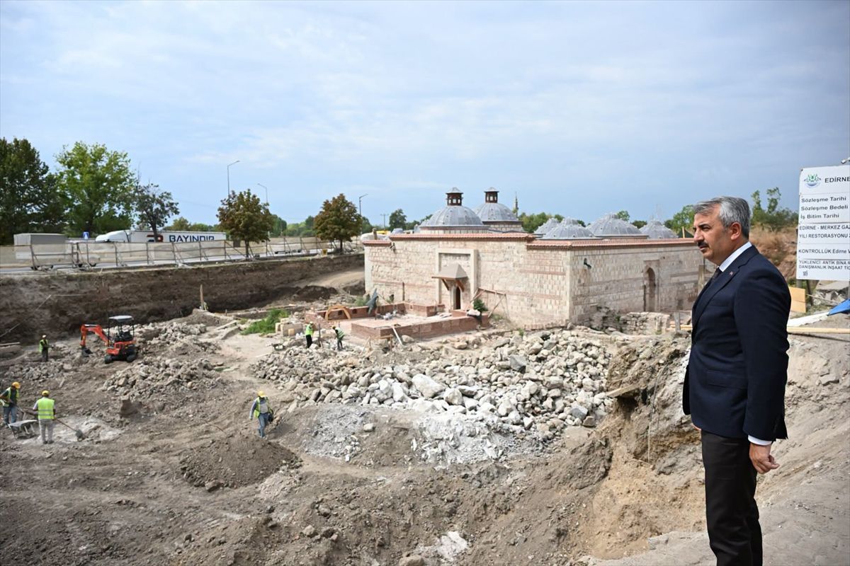 600 Yıllık Gazimihal Hamamı Restorasyonunda Son Aşama