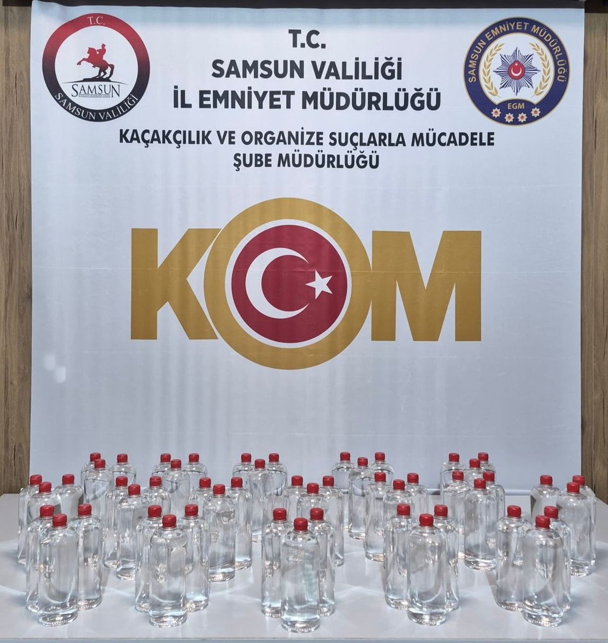 Samsun'da 51 Litre Etil Alkol Ele Geçirildi