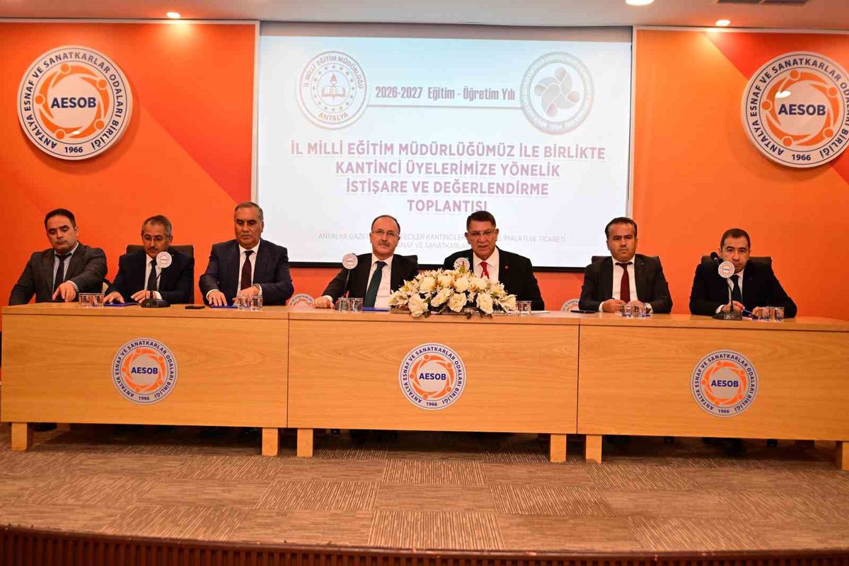 Kantinci esnafı ve eğitim yöneticileri ortak çözüm için buluştu
