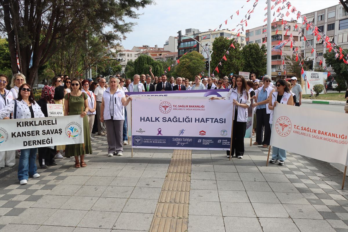 Kırklareli'nde Sağlıklı Yaşam Yürüyüşü