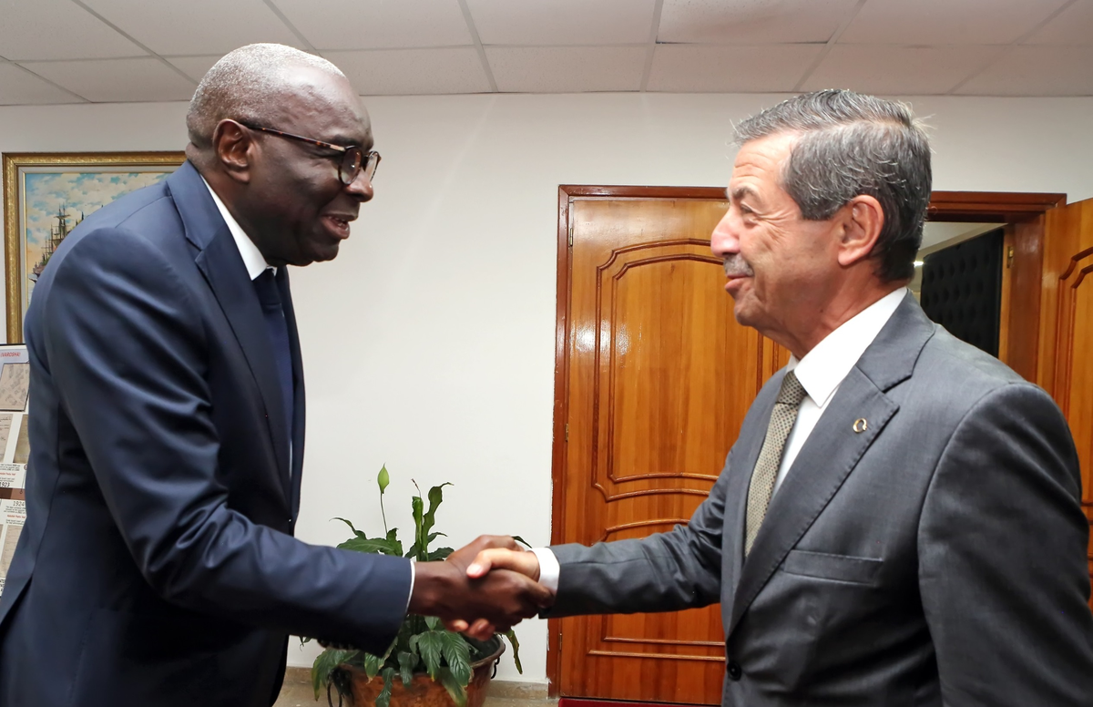 KKTC Dışişleri Bakanı Ertuğruloğlu, BM Temsilcisi Diagne ile Görüştü