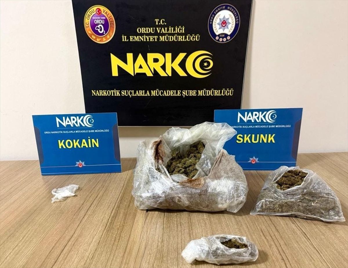 Ordu'da uyuşturucu operasyonu: 2 tutuklama