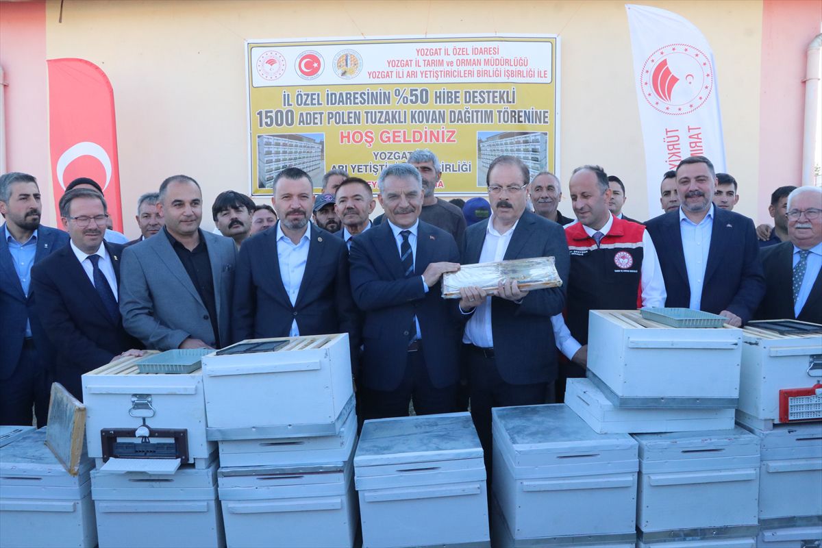 Yozgat'ta 100 arıcıya 1500 polen tuzaklı kovan desteği