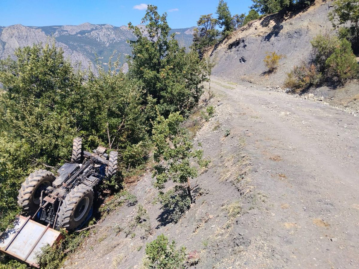 Amasya'da traktör devrildi: 1 ölü, 3 yaralı