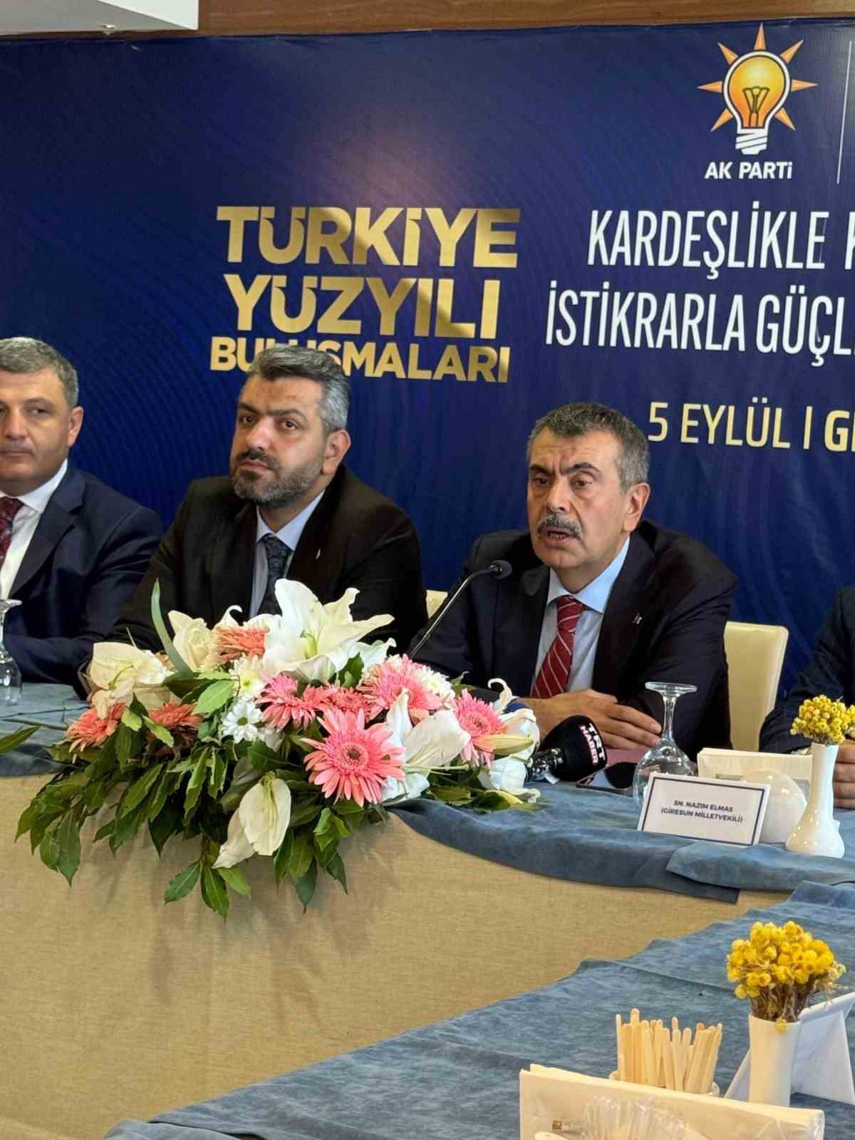 Bakan Tekin'den Giresun'da 'Terörsüz Türkiye' Mesajı