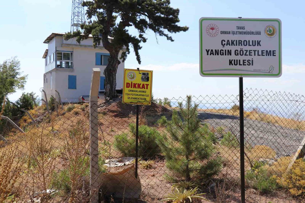 Denizli'de 25 Kuleyle 7/24 Yangın Gözetimi