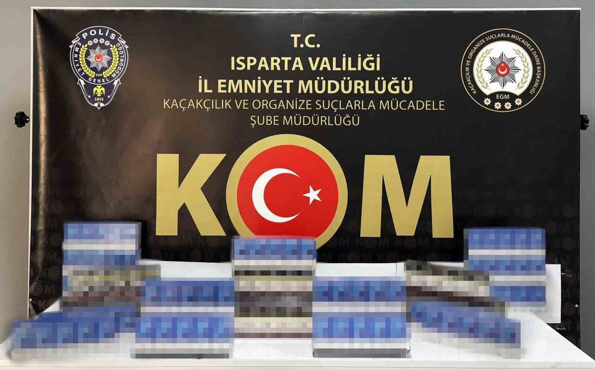 Isparta'da Kaçak Sigara Operasyonu: 300 Paket Ele Geçirildi