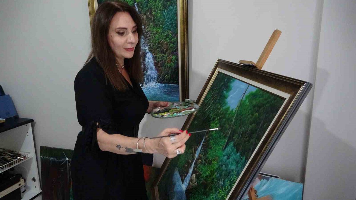 Kütahyalı Ressam Nurhan Ağartan'dan 'Genlerin İzleri' Projesi