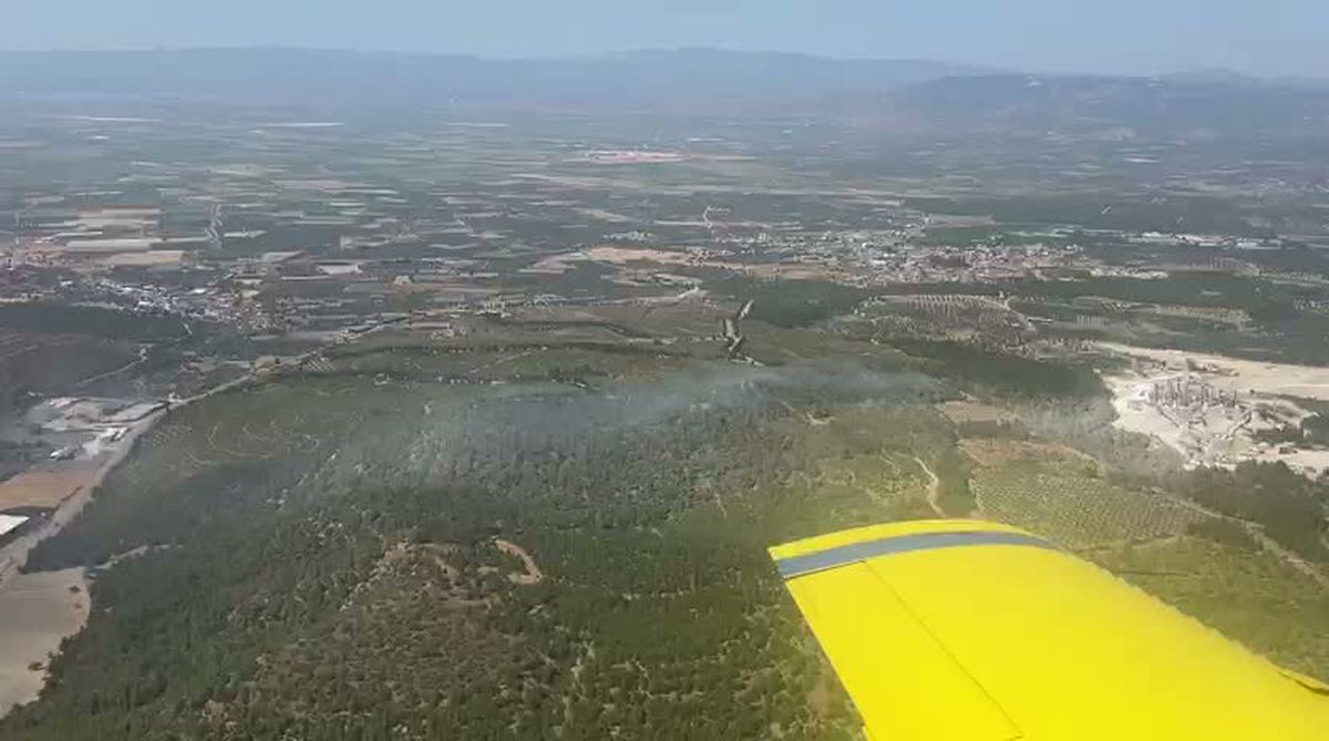 Soma'da Orman Yangınına Havadan ve Karadan Büyük Müdahale