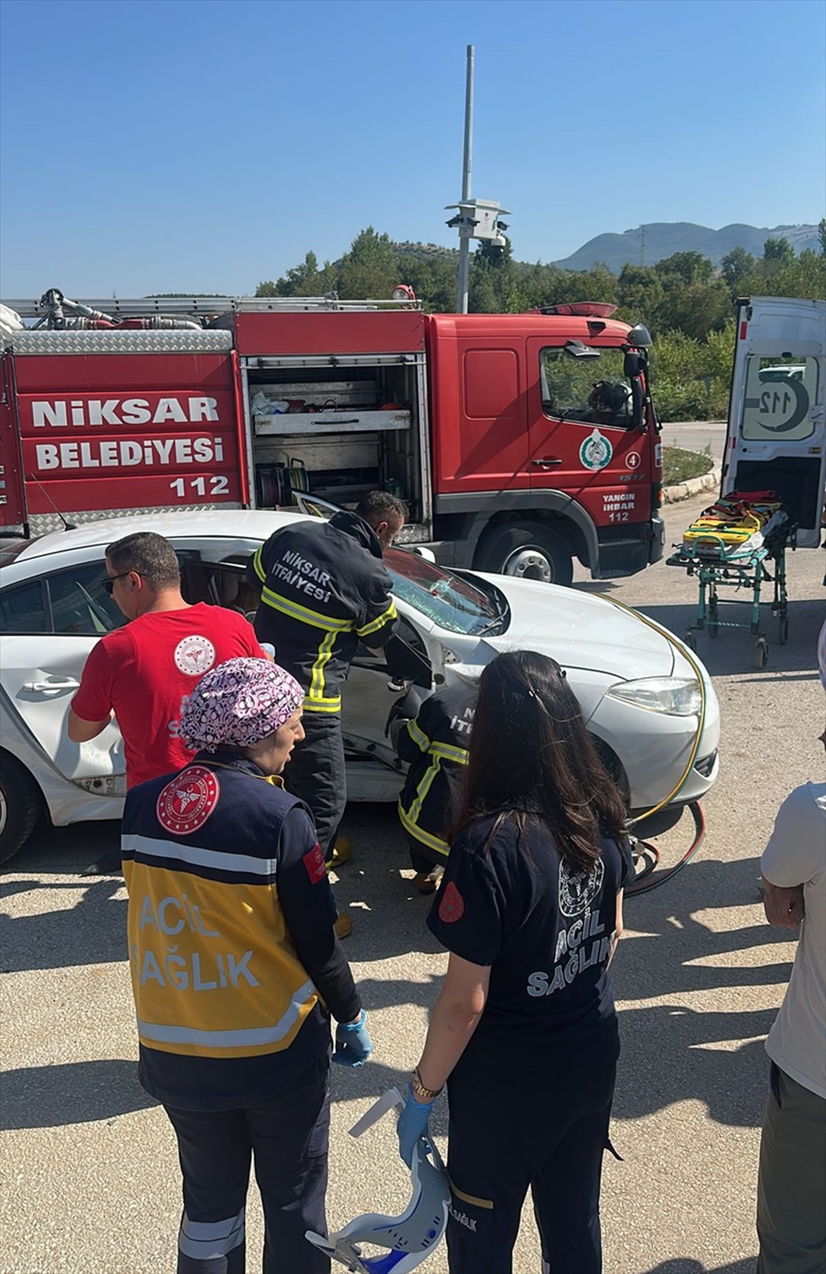 Tokat'ta kavşak kazası: 4 yaralı