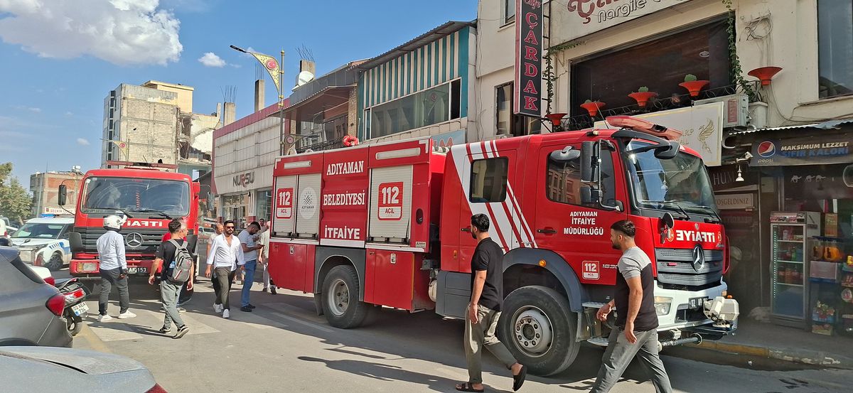 Adıyaman’da pastanede çıkan yangın söndürüldü